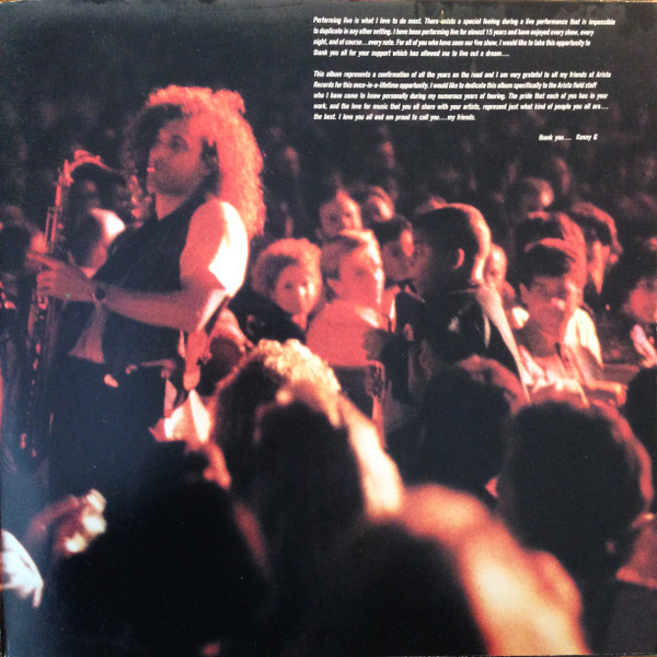 Kenny G - Live | Arista (AL-8613) - 4