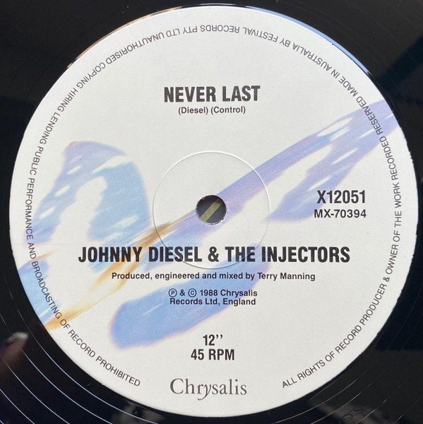 Johnny Diesel & The Injectors - Don't Need Love | Chrysalis (X 12051) - 3