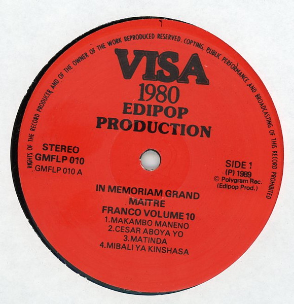Franco - In Memoriam Grand Maître Franco: Vol. 10 | V.I.S.A. 1980 (GMFLP 010) - 4