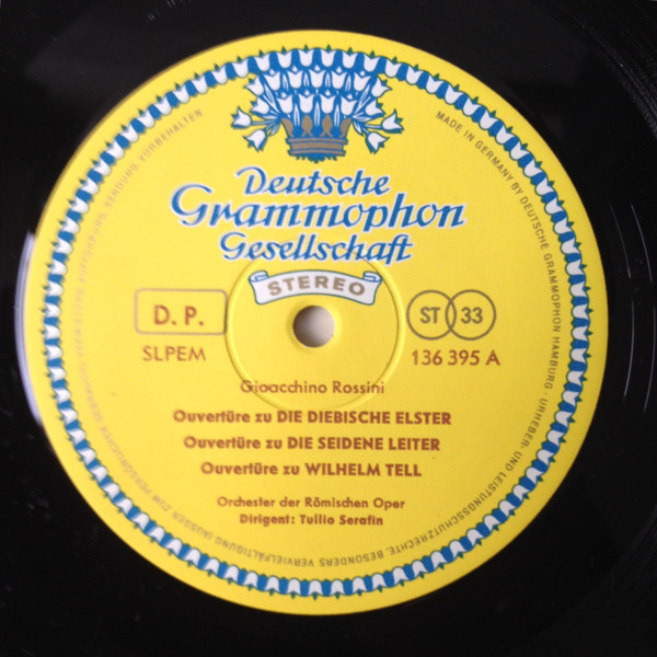 Tullio Serafin / Orchestra Del Teatro Dell'Opera Di Roma - Ouvertures | Deutsche Grammophon (136 395 SLPEM)