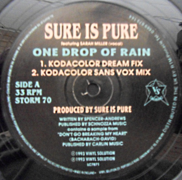 Sure Is Pure - One Drop Of Rain | Vinyl Solution (STORM 70) - 2 Sure Is Pure - One Drop Of Rain | Vinyl Solution (STORM 70) - 2