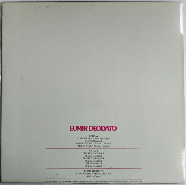 Eumir Deodato - Asi Hablo Zaratustra (2001) | Circulo (D-20/0008) - 2