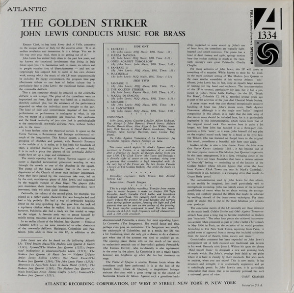 John Lewis - The Golden Striker | Atlantic (1334) - 2 John Lewis - The Golden Striker | Atlantic (1334) - 2