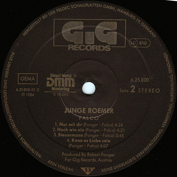Falco - Junge Roemer | GiG Records (6.25 800) - 4