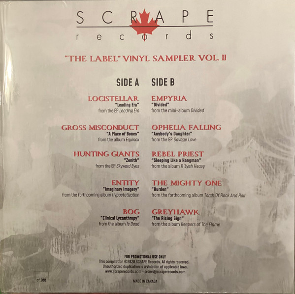 Various - "The Label" Vinyl Sampler Vol. II | Scrape Records (SCRAPE16LP) - 2
