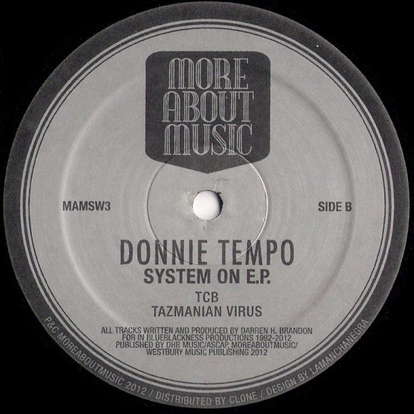 Donnie Tempo - System On E.P. | Moreaboutmusic (MAMSW3) - main