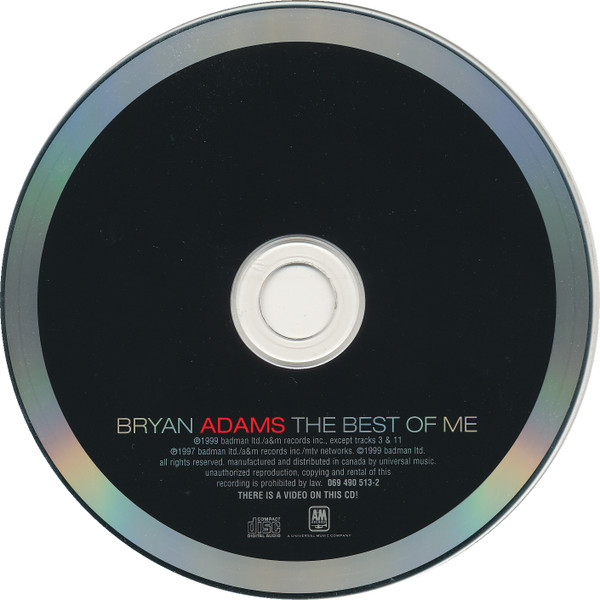 Bryan Adams - The Best Of Me | A&M Records (069 490 513-2) - 3