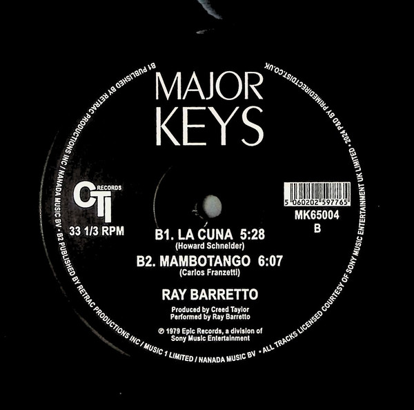 Ray Barretto - Pastime Paradise | Major Keys (MK65004) - 4 Ray Barretto - Pastime Paradise | Major Keys (MK65004) - 4