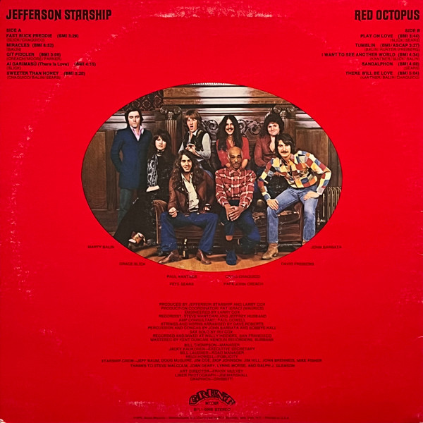 Jefferson Starship - Red Octopus | Grunt (BFL1-0999) - 2 Jefferson Starship - Red Octopus | Grunt (BFL1-0999) - 2