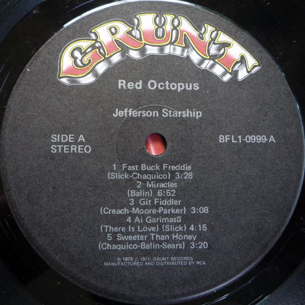 Jefferson Starship - Red Octopus | Grunt (BFL1-0999) - 3 Jefferson Starship - Red Octopus | Grunt (BFL1-0999) - 3