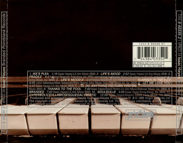 Isaac Hayes - Branded | Pointblank (7243 8 40335 2 1) - 2