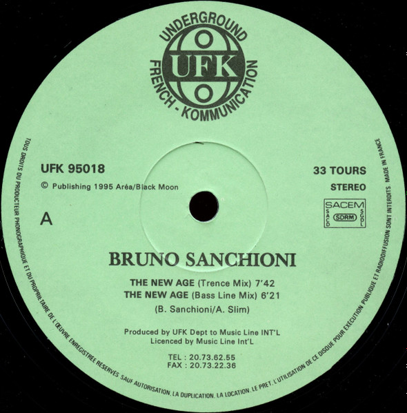 Bruno Sanchioni - The New Age | Underground French-Kommunication (UFK 95018)