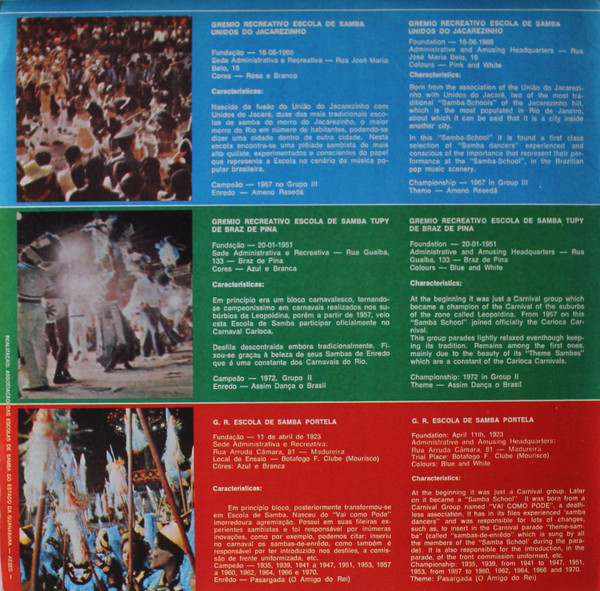 Various - Sambas De Enrêdo Das Escolas De Samba Do Grupo 1 | Aeseg (85.013) - 4