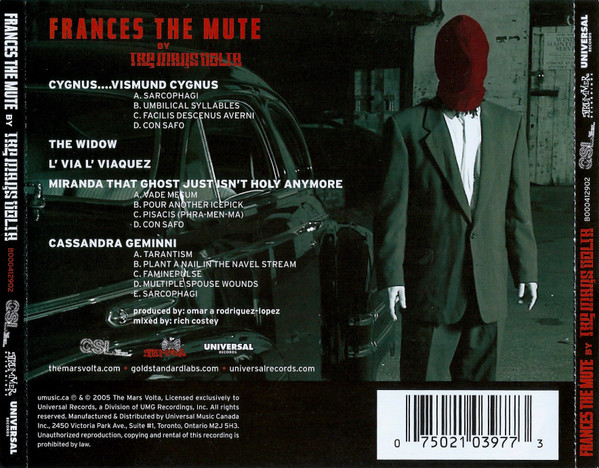 The Mars Volta - Frances The Mute [CD] | Gold Standard Laboratories (B000412902) - 2