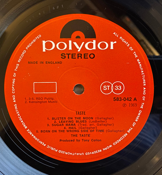 Taste - Taste | Polydor (583 042) - 3