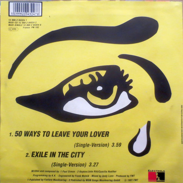 FMT Featuring Camilla Hüther - 50 Ways To Leave Your Lover | Electrola (1C 006-2 04324 7) - 2