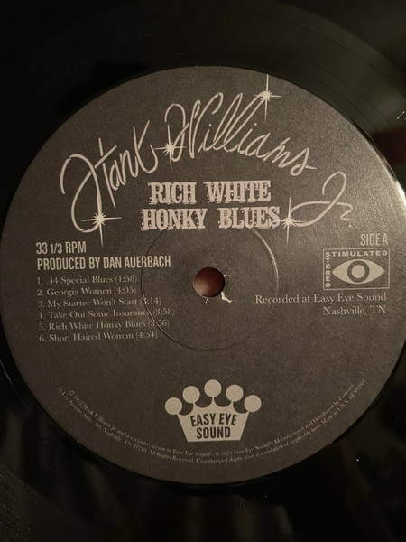 Hank Williams Jr. - Rich White Honky Blues | Easy Eye Sound (EES-030) - 3 Hank Williams Jr. - Rich White Honky Blues | Easy Eye Sound (EES-030) - 3