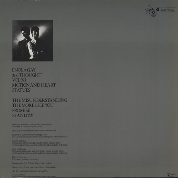 Orchestral Manoeuvres In The Dark - Organisation | Dindisc (202 971) - main
