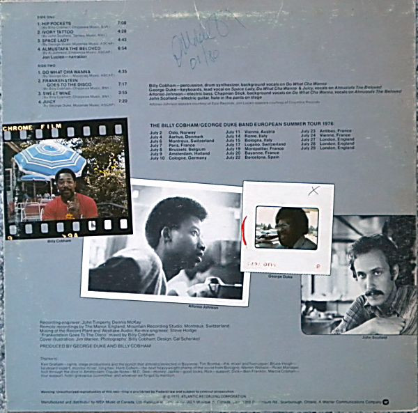 The Billy Cobham / George Duke Band - "Live" On Tour In Europe | Atlantic (SD 18194) - 2