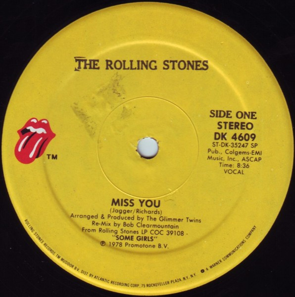 The Rolling Stones - Miss You (Special Disco Version) | Rolling Stones Records (DK 4609) - 3 The Rolling Stones - Miss You (Special Disco Version) | Rolling Stones Records (DK 4609) - 3