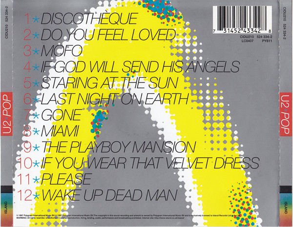 U2 - Pop | Island Records (CIDU210) - 2 U2 - Pop | Island Records (CIDU210) - 2