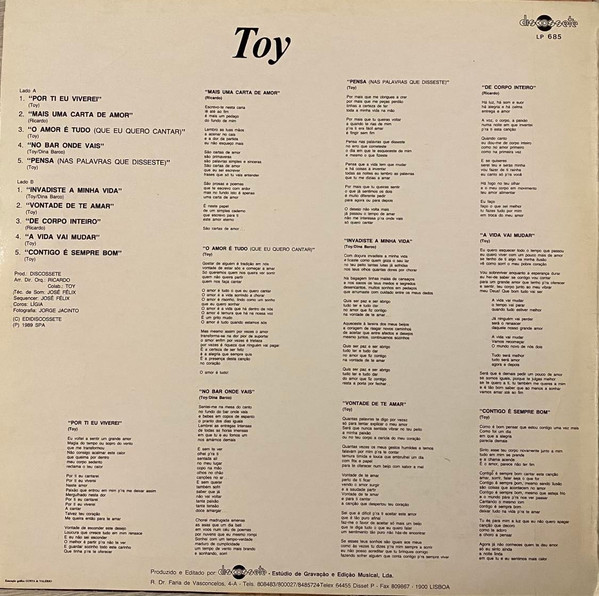 Toy - Por Ti | Discossete (LP 685) - 2 Toy - Por Ti | Discossete (LP 685) - 2