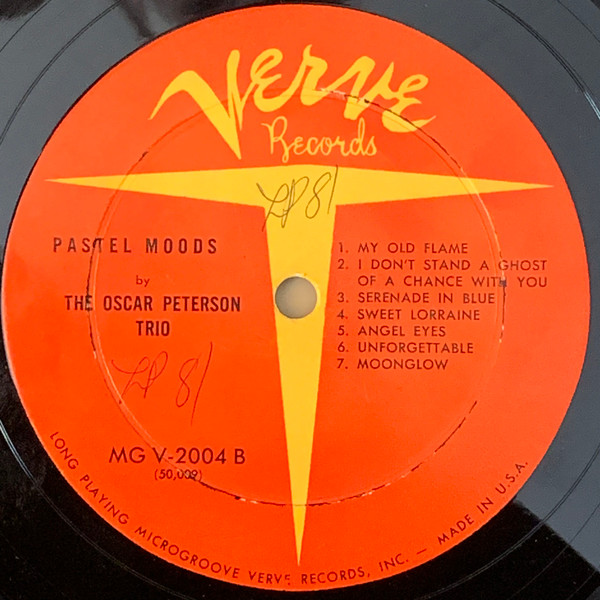 Oscar Peterson - Pastel Moods | Verve Records (MG V-2004) - 4 Oscar Peterson - Pastel Moods | Verve Records (MG V-2004) - 4