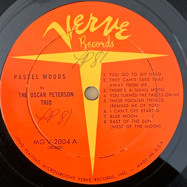 Oscar Peterson - Pastel Moods | Verve Records (MG V-2004) - 3 Oscar Peterson - Pastel Moods | Verve Records (MG V-2004) - 3