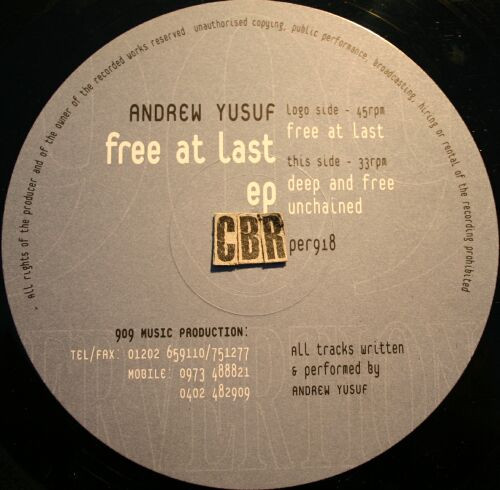 Affie Yusuf - Free At Last EP | 909 Pervertions (PER 918) - main
