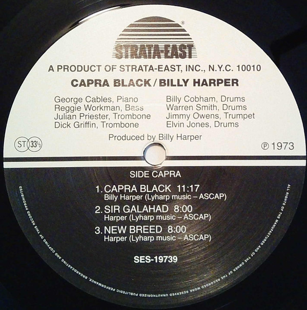 Billy Harper - Capra Black | Strata-East (SES-19739) - 3