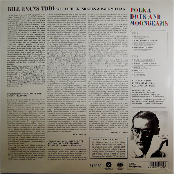 The Bill Evans Trio - Polka Dots And Moon Beams | WaxTime (771873) - 3