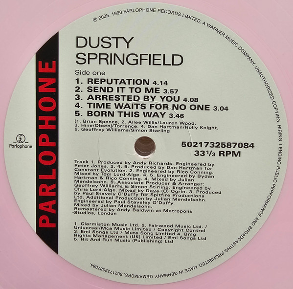 Dusty Springfield - Reputation | Parlophone (5021732587084) - 4