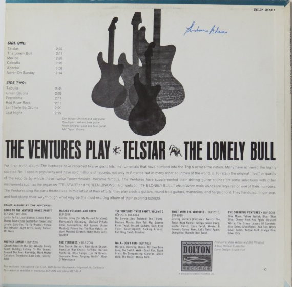 The Ventures - The Ventures Play Telstar, The Lonely Bull | Dolton Records (BLP-2019) - 2 The Ventures - The Ventures Play Telstar, The Lonely Bull | Dolton Records (BLP-2019) - 2