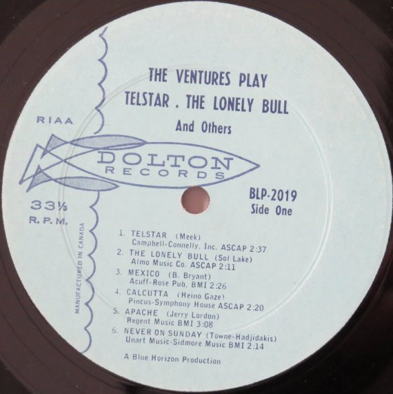 The Ventures - The Ventures Play Telstar, The Lonely Bull | Dolton Records (BLP-2019) - 3 The Ventures - The Ventures Play Telstar, The Lonely Bull | Dolton Records (BLP-2019) - 3