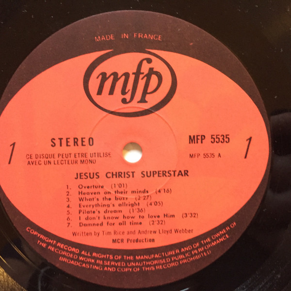 Tim Rice And Andrew Lloyd Webber - Jesus Christ Superstar | Music For Pleasure (MFP 5535) - 3