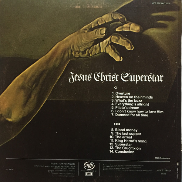 Tim Rice And Andrew Lloyd Webber - Jesus Christ Superstar | Music For Pleasure (MFP 5535) - 2