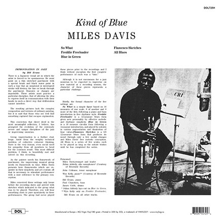 Miles Davis - Kind Of Blue | DOL (DOL725H) - 2 Miles Davis - Kind Of Blue | DOL (DOL725H) - 2