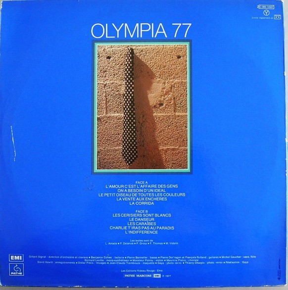 Gilbert Bécaud - Olympia 77 | Pathé (2C 066-14507) - 2 Gilbert Bécaud - Olympia 77 | Pathé (2C 066-14507) - 2