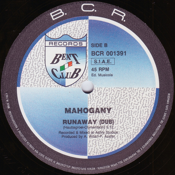 Mahogany - Runaway | Beat Club Records (BCR 001391) - 3