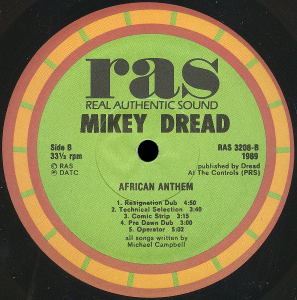 Mikey Dread - African Anthem The Mikey Dread Show Dubwise | Real Authentic Sound (RAS 3208) - 4 Mikey Dread - African Anthem The Mikey Dread Show Dubwise | Real Authentic Sound (RAS 3208) - 4