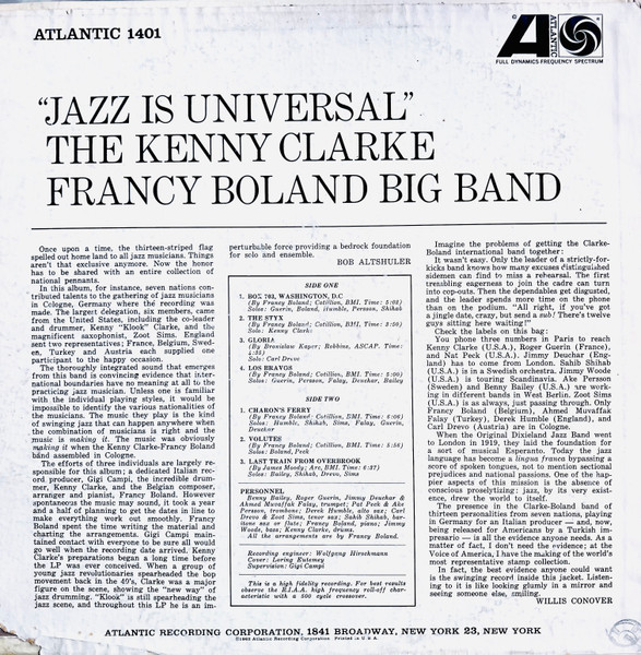 Clarke-Boland Big Band - Jazz Is Universal | Atlantic (1401) - 2 Clarke-Boland Big Band - Jazz Is Universal | Atlantic (1401) - 2