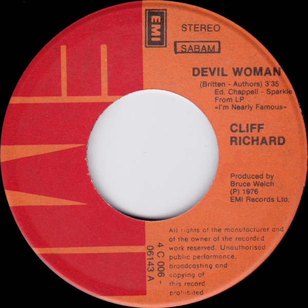 Cliff Richard - Devil Woman | EMI (4C 006-06143) - 2
