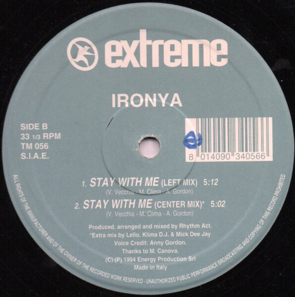 Ironya - Stay With Me | Extreme Records (TM 056) - 4 Ironya - Stay With Me | Extreme Records (TM 056) - 4