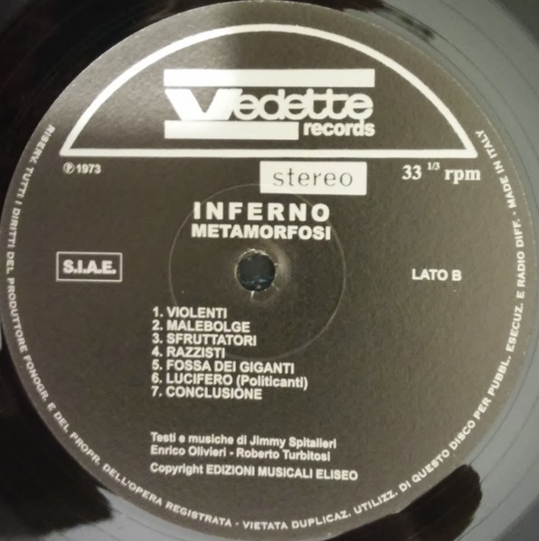 Metamorfosi - Inferno | Vinyl Magic (VM 002 LP) - 4