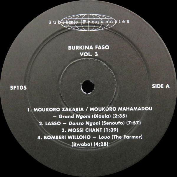 Various - Burkina Faso: Volume 3 | Sublime Frequencies (SF 105LP) - 3 Various - Burkina Faso: Volume 3 | Sublime Frequencies (SF 105LP) - 3