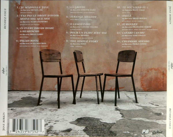 Jane Birkin - Rendez-vous | Capitol Records (07243 5987592 7) - 2