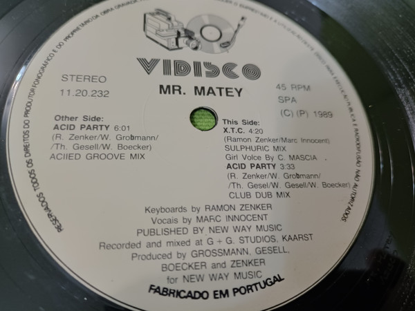 Mr. Matey - Acid Party | Vidisco (1120232) - 2