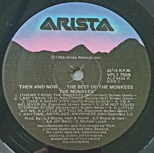 The Monkees - Then & Now... The Best Of The Monkees | Arista (VPL1 7559) - 3 The Monkees - Then & Now... The Best Of The Monkees | Arista (VPL1 7559) - 3