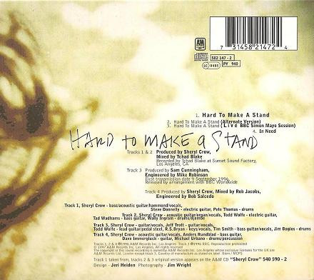 Sheryl Crow - Hard To Make A Stand | A&M Records (582 147-2) - 2 Sheryl Crow - Hard To Make A Stand | A&M Records (582 147-2) - 2