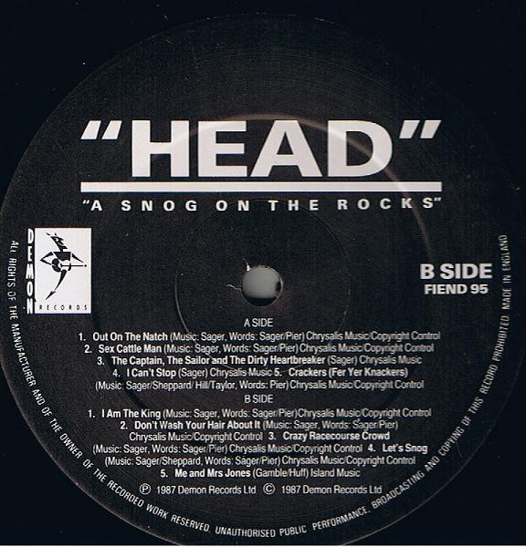 Head - A Snog On The Rocks | Demon Records (FIEND 95) - 2 Head - A Snog On The Rocks | Demon Records (FIEND 95) - 2